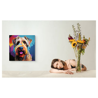 "Terrier Twist" Airedale Terrier - Chromatic Canines Series Print