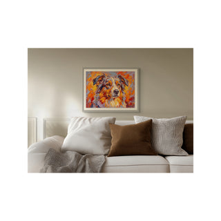 "Herding Light Aussie" Australian Shepherd - Chromatic Canines Series Print