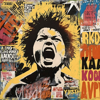 P-10-101-101-104-0037-1.jpg;full-color, pop-art, collage-style, newspaper, underground, glam, punk, rebel, yelling figure