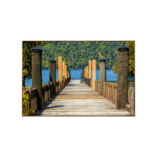 P-10-101-101-109-0042-1.jpg;full color, wood bridge, water, trees, mountain, pylons, aged