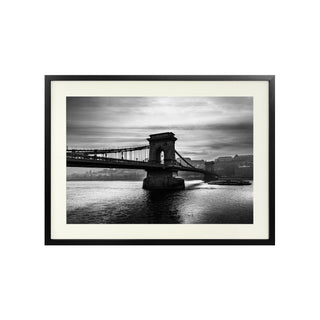 P-10-101-117-107-0034-1.jpg;black and white, bridge, suspension bridge, bay, ocean, river, long bridge, moody