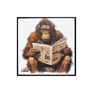 P-10-101-117-116-0008-1.jpg;humor, bathroom, toilet, ape, reading, cartoon style, browns