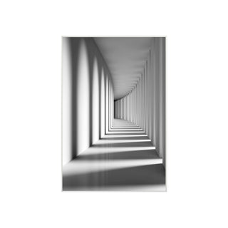 P-10-101-117-119-0003-1.jpg;black and white, shadows, hallway, corridor, arches