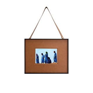 P-10-102-108-112-0008-1.jpg;leather frame, brown, blues, print of Men of the Desert