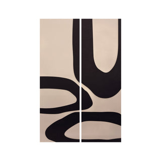 P-10-102-114-104-0013-1.jpg;contemporary, modern, black, cream, arch, round, abstract, diptych