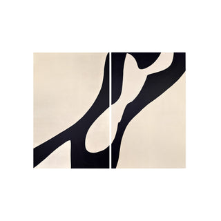P-10-103-121-104-0038-1.jpg;contemporary, modern, black, cream, lines, abstract, diptych