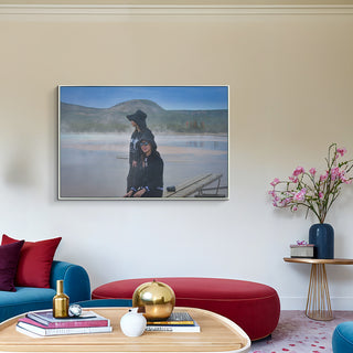 S-10-101-101-113-0020-1.jpg;steam, fog, full color, figues, people, water, mountain, sky, hot spring