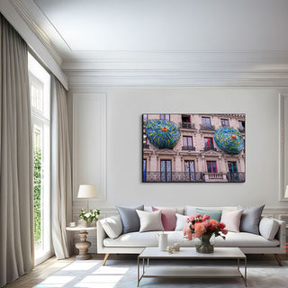 Recycled plastic bottles print shown in an airy living room

sku: S-10-101-101-116-0047-2