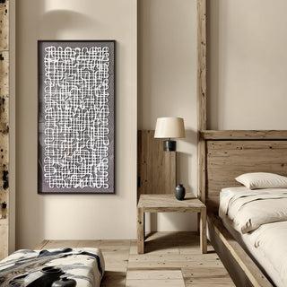 Modern bedroom with wooden furniture, abstract wall art, and a lamp.

sku: P-10-102-111-107-0008-1