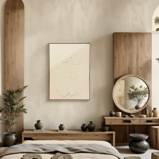 Modern bedroom with wooden furniture, abstract art, and decorative items.

sku: P-10-102-112-104-0006-1