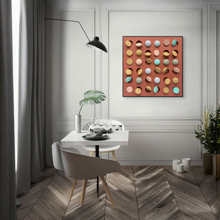 S-10-102-112-104-0045-1.jpg;modern, colorful, spheres, wood, peach, yellow, aqua, green, tan