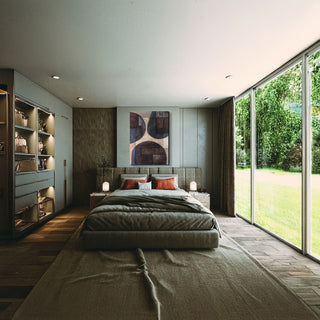 S-10-103-122-104-0001-1.jpg;Contemporary, modern, abstract, fiber art, painted, texture, movement, beige, blue, black