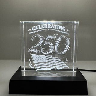 Engraved Crystal - 250th