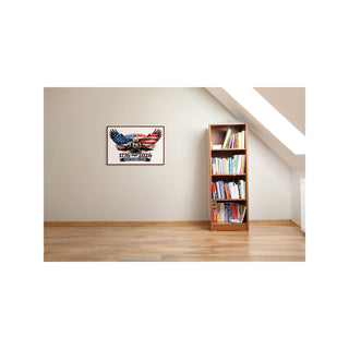 Eagle of Liberty White Nashville Skyline Americana Wall Art – America’s 250th Birthday Edition (1776–2026)