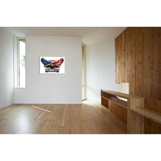 Eagle of Liberty White Nashville Skyline Americana Wall Art – America’s 250th Birthday Edition (1776–2026)