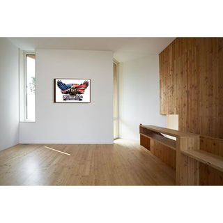 Eagle of Liberty White Nashville Skyline Americana Wall Art – America’s 250th Birthday Edition (1776–2026)