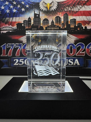 Engraved Crystal - 250th