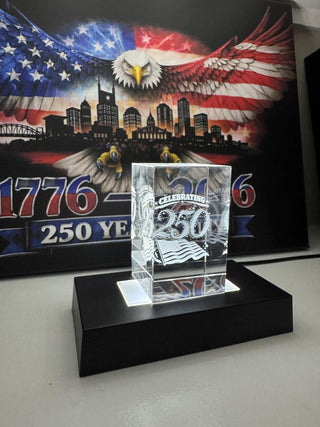 Engraved Crystal - 250th