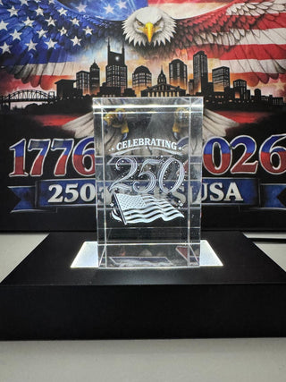 Engraved Crystal - 250th