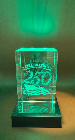 Engraved Crystal - 250th