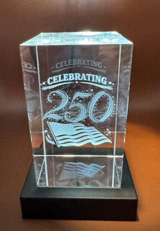 Engraved Crystal - 250th