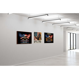 Eagle of Liberty Black Nashville Skyline Americana Wall Art – America’s 250th Birthday Edition (1776–2026)