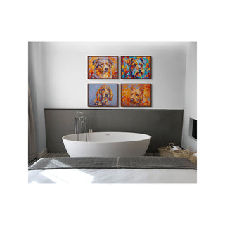 "The Quiet Observer" Basset Hound - Chromatic Canines Series Print