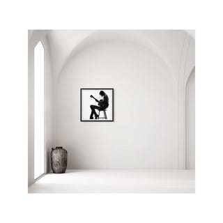 Sound of Her Strength – Musician Silhouette Wall Art