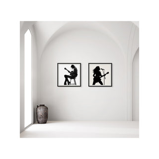 Sound of Her Strength – Musician Silhouette Wall Art