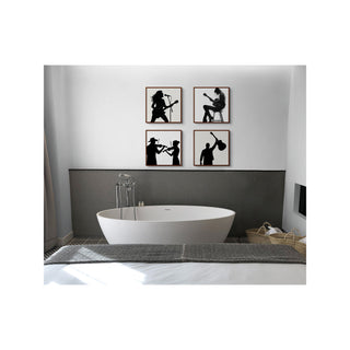 Sound of Her Strength – Musician Silhouette Wall Art