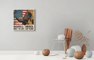 Nashville Boots Wall Art – America’s 250th Birthday Edition (1776–2026)