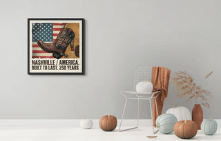 Nashville Boots Wall Art – America’s 250th Birthday Edition (1776–2026)