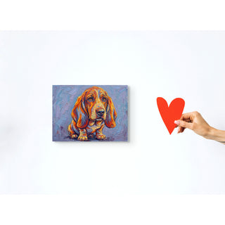 "The Quiet Observer" Basset Hound - Chromatic Canines Series Print