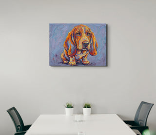 "The Quiet Observer" Basset Hound - Chromatic Canines Series Print