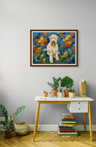 "Midnight Shag" Wheaten Terrier - Chromatic Canines Series Print
