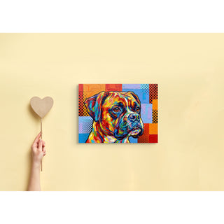 "The Polka-Dot Pal" Boxer - Chromatic Canines Series Print