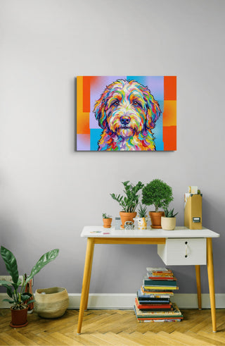 "Doodle Dreamer" Doodle Dog - Chromatic Canines Series Print