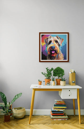 "Terrier Twist" Airedale Terrier - Chromatic Canines Series Print